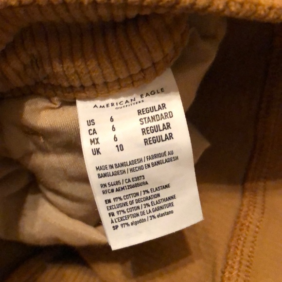 American Eagle Corduroy Super Stretch Skinny Jean - Picture 3 of 4
